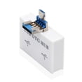 thumbnail image 3 of Adaptador convertidor de concentrador USB macho a cargador doble de 2 puertos para PC, accesorios de computadora, puertos divisores 2.0, B, 3 of 4