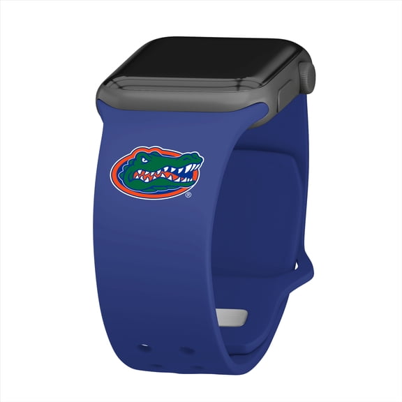 Gators Silicone Watch Band for Apple Watch - (42/44/45/49mm(46mm Series 10/11) Mascot/Blue) by Affinity Bands