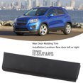thumbnail image 3 of Rear Door Molding Trim, ABS Stylish Strong Protection Sunlight Protection Door Side Lower Molding Trim Door Body Side Lower Molding For Trax 13-20, 3 of 8