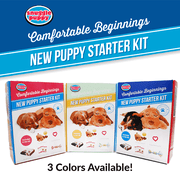Original Snuggle Puppy Starter Kit for Anxiety Relief and Calming Aid, Biscuit Coloured Puppy Included and Blue Toy