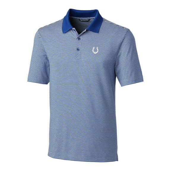 Men's Cutter & Buck Royal Indianapolis Colts Big & Tall Forge Tonal Stripe Polo