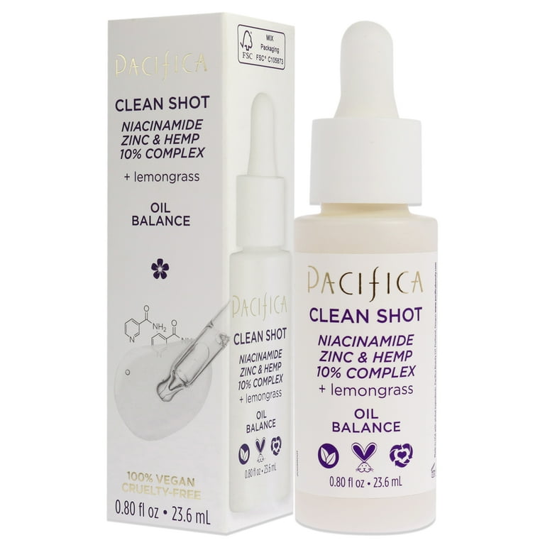 Pacifica Clean Shot Niacinamide Zinc and Hemp 10 Percent