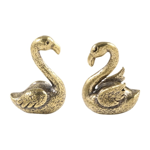 2 figuras de pareja de flamencos, esculturas de pareja de flamencos, delicados adornos de mesa para el escritorio de la sala de estar del dormitorio