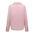 thumbnail image 2 of Aayomet Womens Shirts Sweatshirts for Women Crewneck Puff Sleeve Tunic Tops Lightweight Sweaters,Pink 3XL, 2 of 5