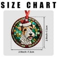 thumbnail image 7 of Wire Fox Terrier Dog Ornaments Ceramic For Christmas, Stained Glass Ornaments Ceramic Christmas 2025, 7 of 7