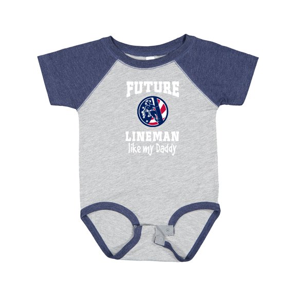 Inktastic Future Lineman Like Daddy Boys Baby Bodysuit
