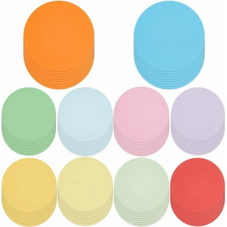 100Pcs 3.9 Inch Round Cutouts Paper Classroom Paper Cutouts Circle Assorted Colorful Dots Bulletin Board Classroom Cut Outs DIY Craft Decoration