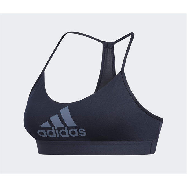 adidas Sujetador deportivo de bajo impacto para mujer, azul, extragrande Adidas Sujetador deportivo