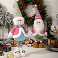 thumbnail image 4 of Xihbxyly Artículos Por Menos de 10 Dólares. Adorned Papá Noel Coloridos, Decoraciones para Escaparates Navideños, Figuras de Muñecos de Nieve Retráctiles para Navidad, 4 of 7