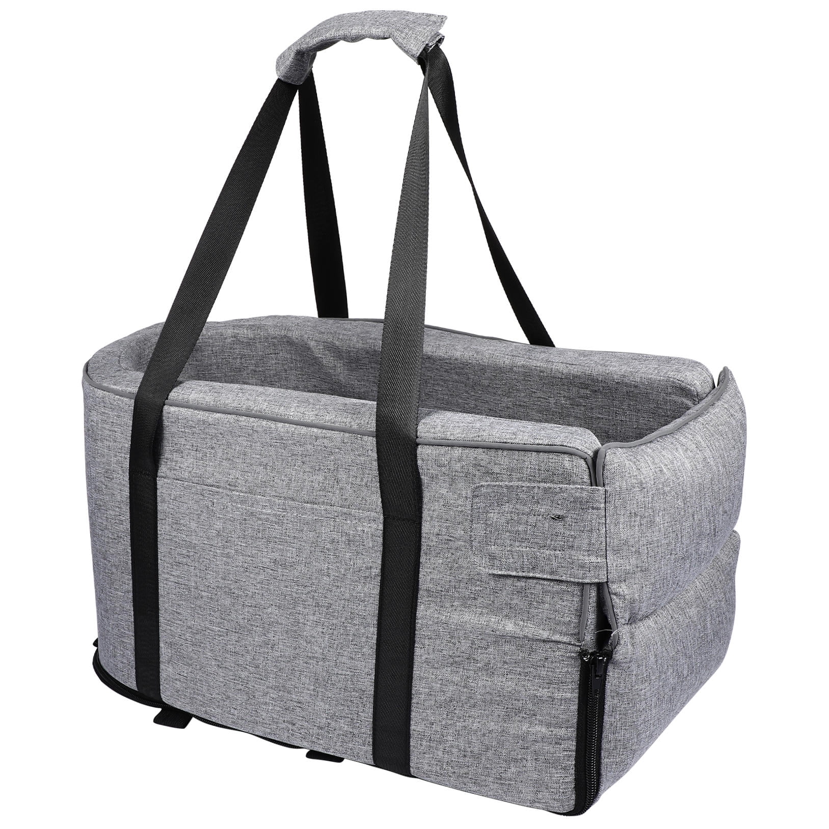 Toyandona Travel Accessory Dark Grey Dog Seat for Console and Rear Armrest Pet Comfort
