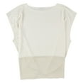 thumbnail image 3 of Alfani Womens Seamed Sleeveless Blouse Top, White, Small, 3 of 3