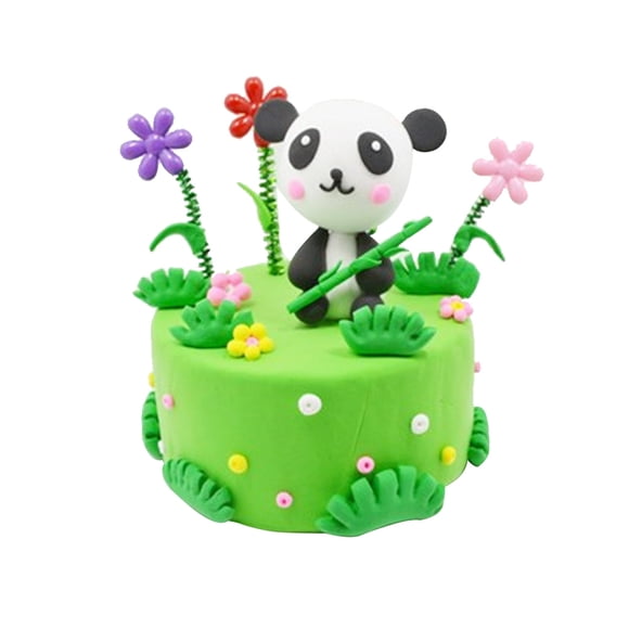 yeacher DIY Panda-Themed Cake Craft Kit with Ultralight Clay for Kids - Creative Educational Toy & Gift Set