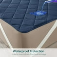 thumbnail image 5 of Queen Size Waterproof Mattress Protector - Soft Breathable Queen Bed Mattress Pad with Elastic Straps, Noiseless, Non Slip, Washable Cooling Mattress Cover - Fit Upto 8-16 inches Mattresses, 5 of 9