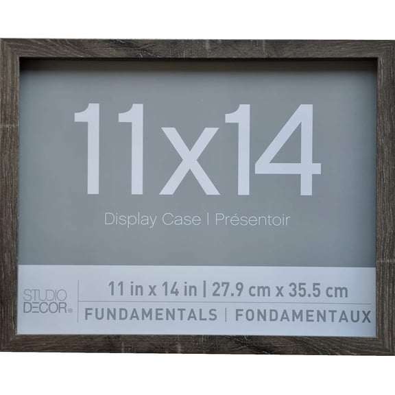 2 Pack Fundamentals 11" x 14" Gray Shadow Boxes by Studio Decor