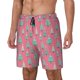 thumbnail image 1 of Fotbe Pastel Christmas Trees on Pink Traje de Baño para Hombre – Shorts de Natación de Secado Rápido con Forro y Bolsillos-XX-Large, 1 of 6