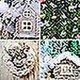 thumbnail image 5 of BR Juego de cubierta de nieve navideña: manta de nieve, decoraciones artificiales de pueblo de nieve, accesorios de nieve falsos para el centro comercial del hotel, 5 of 5