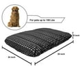 thumbnail image 2 of Mudcloth Pet Bed, Chevron Ornamental Aztec Style Vintage Bohemian Art, Chew Resistant Pad for Dogs and Cats Cushion with Removable Cover, 24" x 39", Black and White, by Ambesonne, 2 of 4