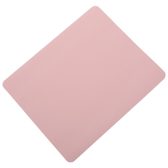 ETEREAUTY PU Material Pink Computer Mousepad Mat with Stable Non Slip Base for Work