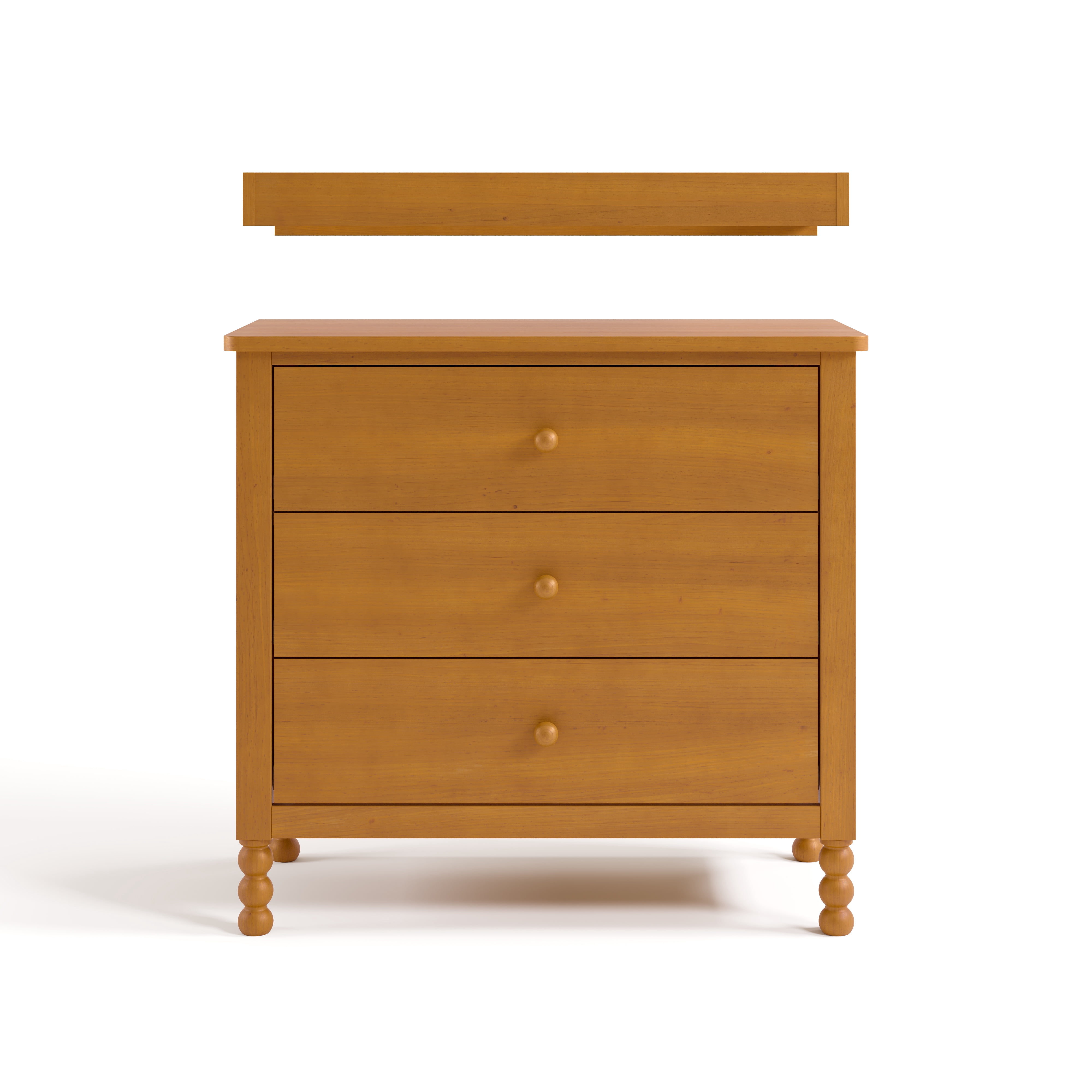 Art of Nursery by Storkcraft Rio 3 Drawer Chest with Removable Infant Changing Topper, Almond