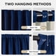 thumbnail image 3 of Cortinas Joydeco de Terciopelo Royal Blue Térmicas Opacas 132x229cm, 3 of 9