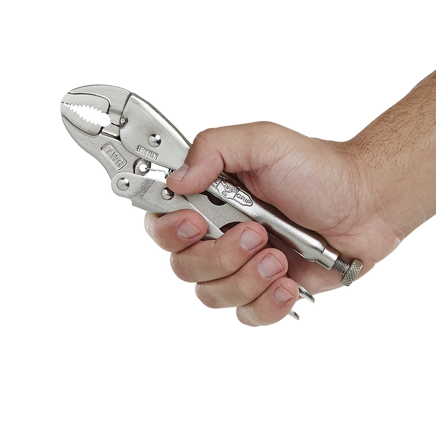 The Original™ Curved Jaw Locking Pliers with Wire Cutter, 7” IRWIN VISE-GRIP 7WR