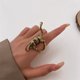 thumbnail image 2 of Anillo ajustable de dinosaurio exagerado con personalidad Vintage para hombres y mujeres joyería Punk, 2 of 4