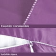 thumbnail image 2 of Kelnaro 2 Pack Purple Satin Pillowcases King Size 20"x36" - Hidden Zipper Silky Smooth Soft Breathable Pillow Covers for Hair & Skin, 2 of 6