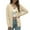 Beige, variant on Lixiuxyad Womens Cardigans ’s Heart Button Loose Round Neck Knit Cardigan – Soft Blend Jacket,Beige