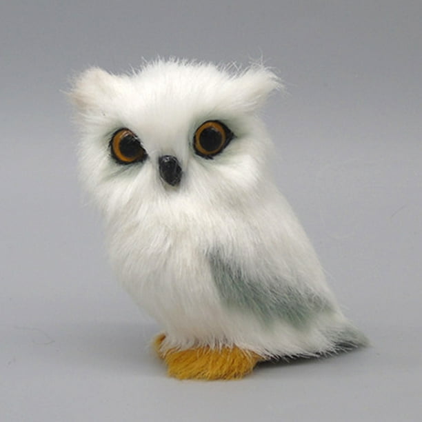 lzndeal Realistic Baby Owl Simulation Owl Doll Toy Photography Props