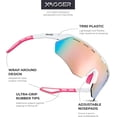 thumbnail image 2 of Xagger Sport Shield Sunglasses for Men Women Cycling Running Baseball UV400 Sun Glasses Wrap Around TR90 Frame, 2 of 6