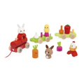thumbnail image 4 of Janod Farm Pull-Along Train Wooden Toy Set, 4 of 7