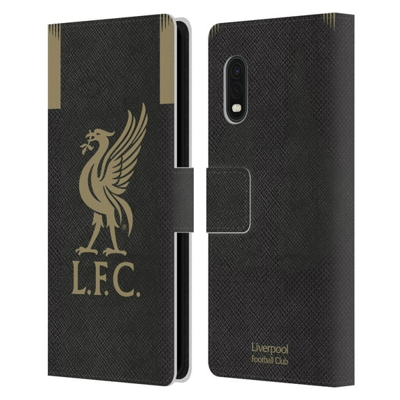 Head Case Designs Officially Licensed Liverpool Football Club 2019/20 Kit Home Goalkeeper Leather Book Wallet Case Cover Compatible with Samsung Samsung Galaxy Xcover Pro