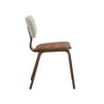 thumbnail image 5 of Acme Furniture Casson Side Chair (Set-2), White Boucle & Walnut Finish, 5 of 6