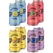 Culture Pop Sparkling Probiotic Soda, Feel Good Variety Pack, 12 Fl Oz Cans (Pack of 8)