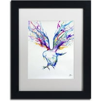 Trademark Fine Art 'Achilles' Canvas Art by Marc Allante, White Matte, Black Frame