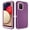 Purple, variant on Asuwish Compatible with Samsung Galaxy A05 Phone Case Hybrid Rugged Shockproof Hard Protective Drop Proof Full Body Heavy Duty Mobile Cell Cover for Ao5 A 05 Women Men Black