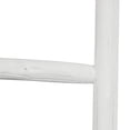 thumbnail image 5 of DecMode 18" x 73" White Wood Handmade Slanted Ladder with Wider Base, 1-Piece, 5 of 9