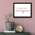 thumbnail image 3 of Smiles are contagious, 5 x 7 Black FRAMED Print Wall Art, 3 of 3