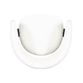 thumbnail image 6 of Powell White Faux Leather Barrel & Chrome Adjustable Height Bar Stool, 6 of 10