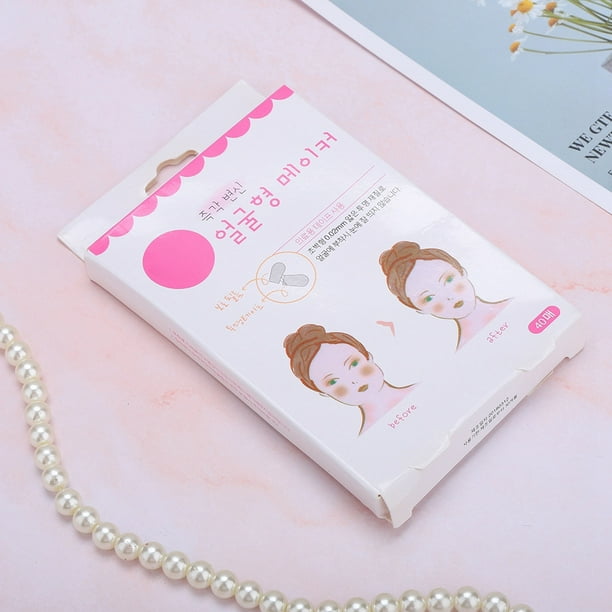 Adhesivo para levantar el mentón, 40 unidades, adhesivo invisible para levantar el rostro, adhesivo fino para el rostro, cinta fina, solución innovadora