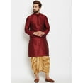 thumbnail image 3 of Mens Silk Blend Bollywood Style Designer Party Wear Indian Ethnic Dhoti Kurta, 3 of 3