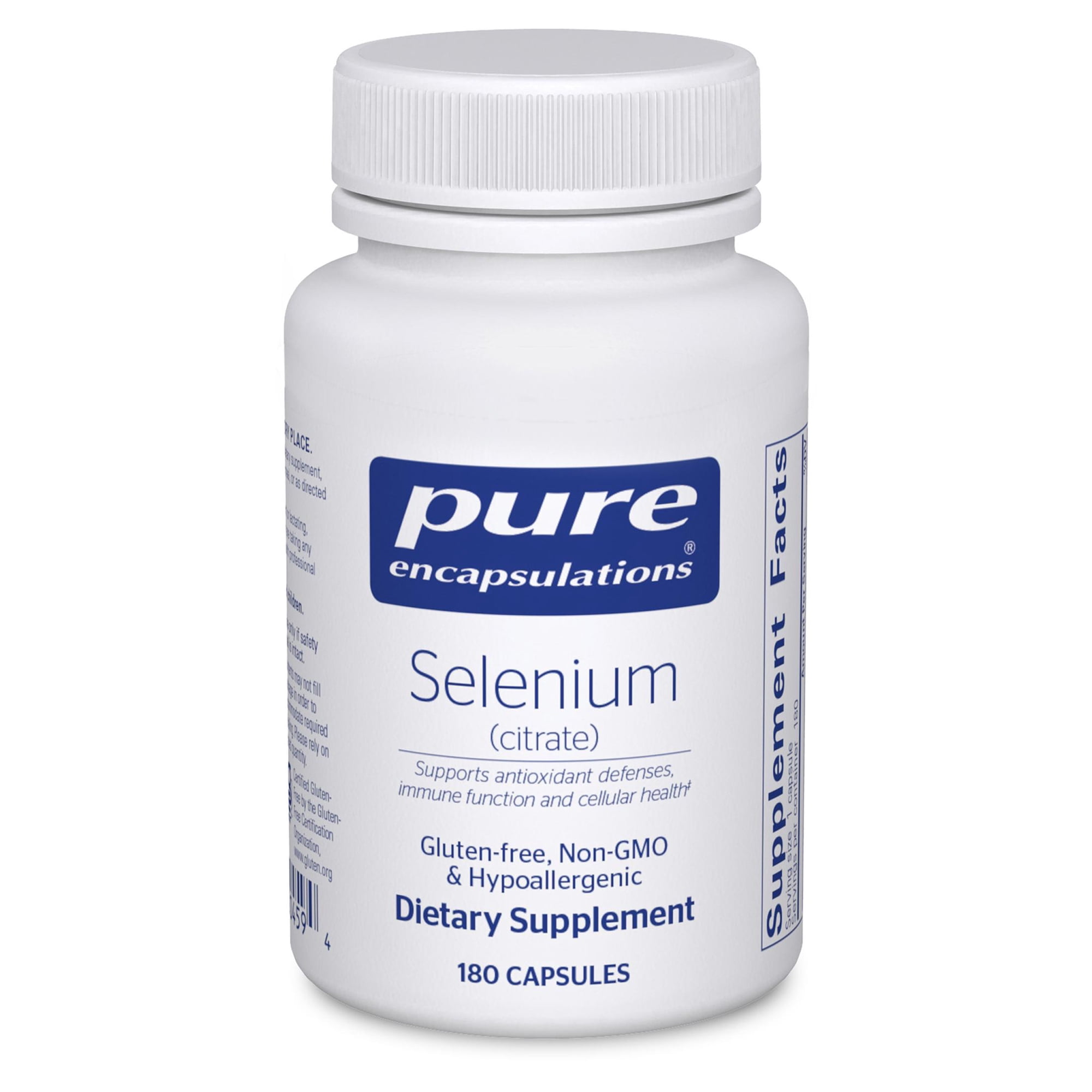 Pure Encapsulations Selenium (Citrate) - For Immune System Support & Cellular Health - Antioxidant Supplement - Supports Blood Flow* - Gluten Free & Vegan - 180 Capsules