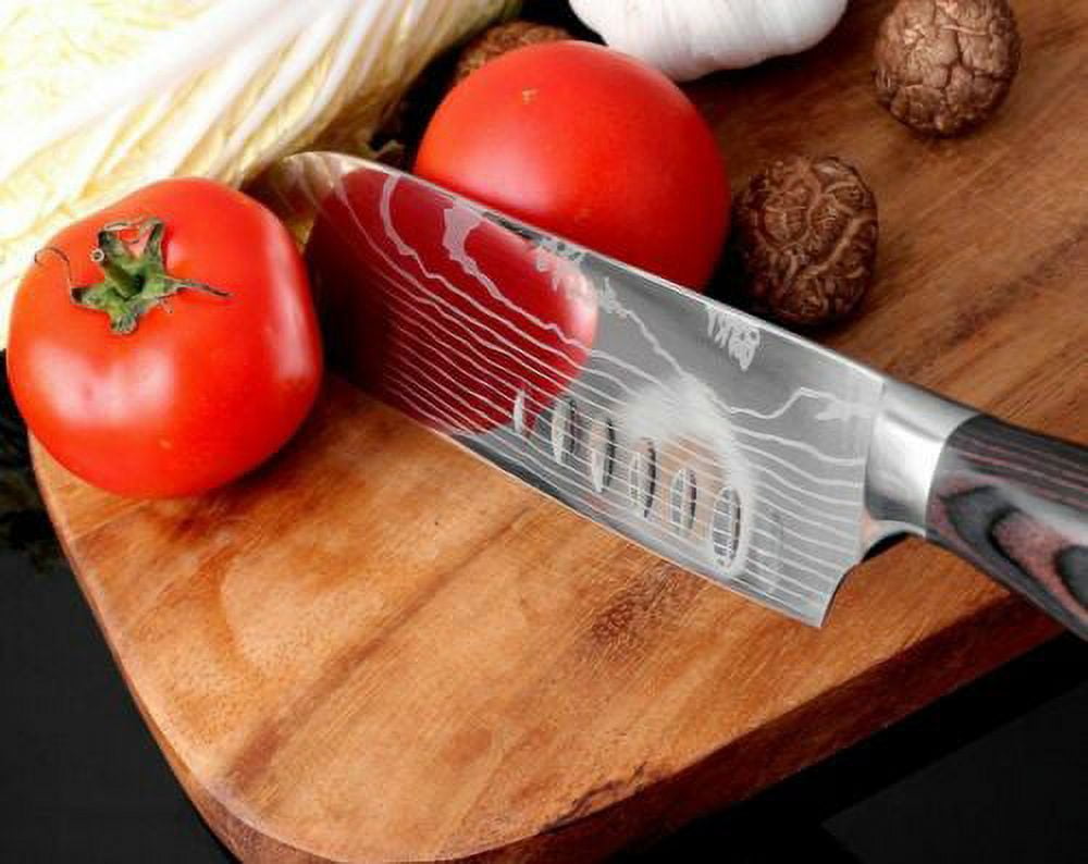  MDM KNS-003 Handmade Damascus Steel Kitchen Knife Set of 5pcs  With sheath,Chef knife set, Chef Knives set - Kitchen Gadgets Kitchen Gifts  Handmade Kitchen Gifts- Viking Kitchen Knife For Men 