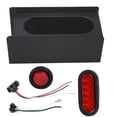 thumbnail image 6 of Supsupsiu 6" Oval RED LED w/marker lights Fit For Truck Steel Tail Light Guard Box Kit, 6 of 11