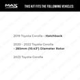 thumbnail image 3 of MAX Advanced Brakes - Rear Brake Kit For 2019-2023 Toyota Corolla| Carbon Ceramic Brake Pad and Rotor Kit| Drilled Slotted Brake Rotors, 3 of 10