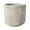 Tan, variant on Urban Cement Round Pot with Banded Lip and Basket Weaved Design Body Washed Finish Brown, Medium