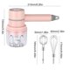 thumbnail image 3 of Inteprter Mezclador de alimentos inalámbrico batidora de mano USB recargable desmontable batidor de huevos a prueba de agua utensilios de cocina Cocina y Comedor Rosado, 3 of 6