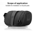 thumbnail image 3 of Naiovety Bolsa para sillín de bicicleta, bolsa para asiento de bicicleta de montaña, organizador de bolsas de ciclismo Ciclismo Negro, 3 of 6