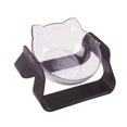 thumbnail image 1 of Bebedero para mascotas, pie alto, boca oblicua, protección de 15 °, columna cervical, catbowl transparente ajustable, 1 of 5