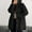Black, variant on Women's Jackets Lightweight Fleece Under $15 with Hood Winter Long Sleeved Hooded Warm Jacket Solid Color Button Top Jacket